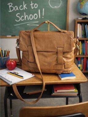 Donald J Pliner Leather Satchel